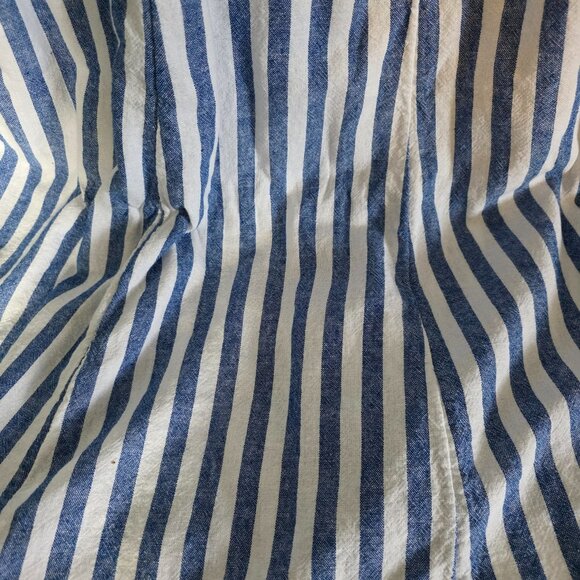 EUC Old Navy Smock Style Striped Dress - TALL - Linen/Rayon - Picture 6 of 7